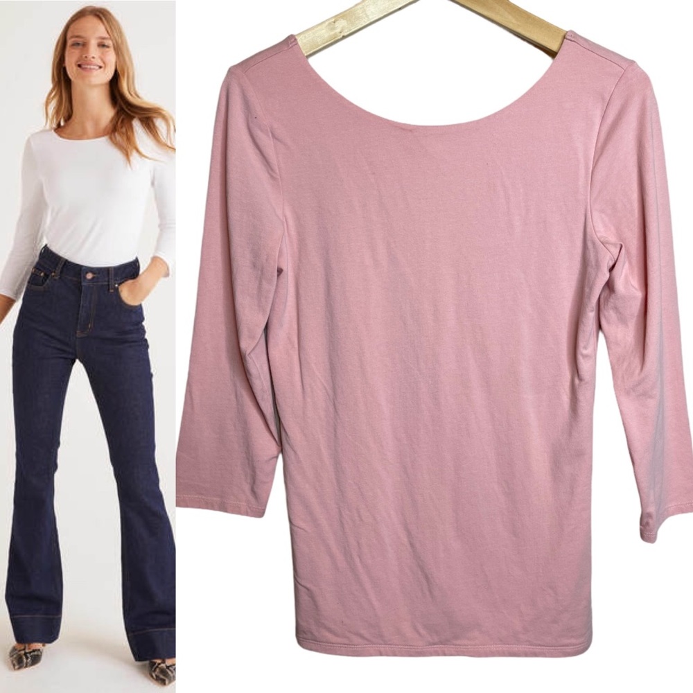 Boden Double Layer Scoop Back Top Size US 8